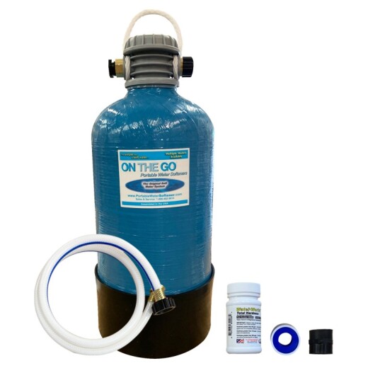 Portable Double Standard Water Softener (Brass)