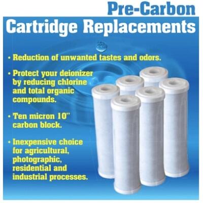 Pre-Carbon Blk Cartridge Filters - 10" x 2.5"