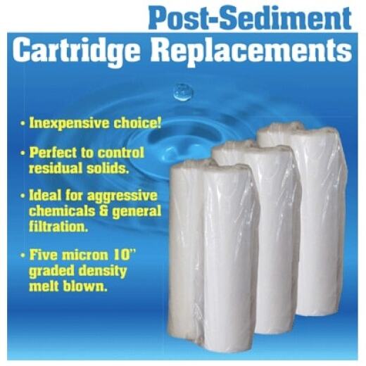 Post-Sediment Cartridge Filters - 10" x 2.5"