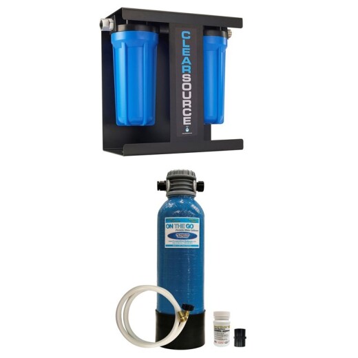 CLEARSOURCE 2 CANISTER AND ON THE GO™ STANDARD WATER SOFTENER BUNDLE